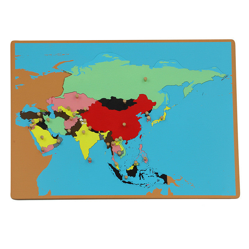 Montessori World Map Puzzle Panel