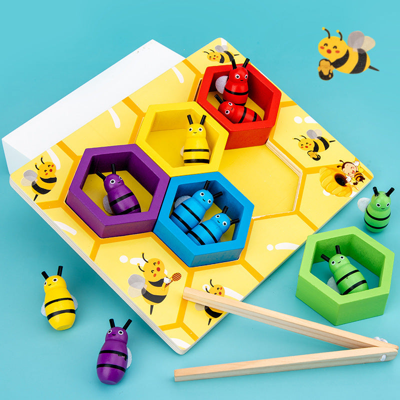Montessori Clip Bee Toy