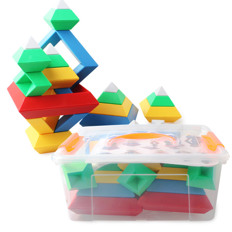 Montessori Rainbow Shape Tower