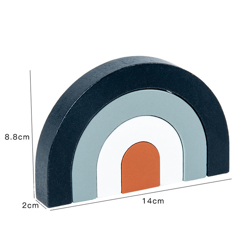 Montessori Rainbow Arch Blocks
