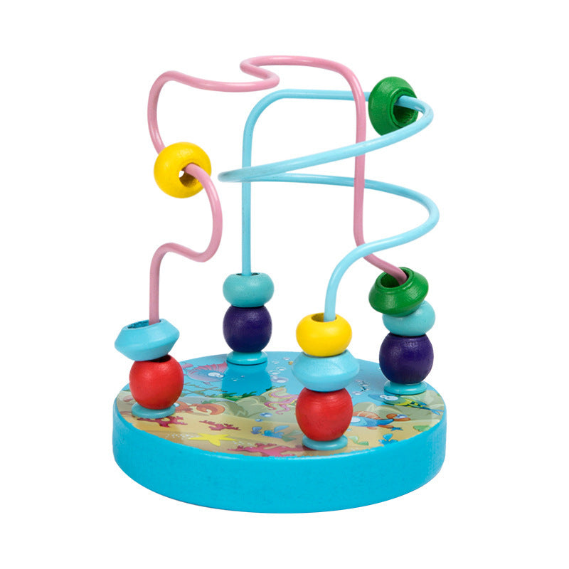 Montessori Wooden Rainbow Rattle Blocks