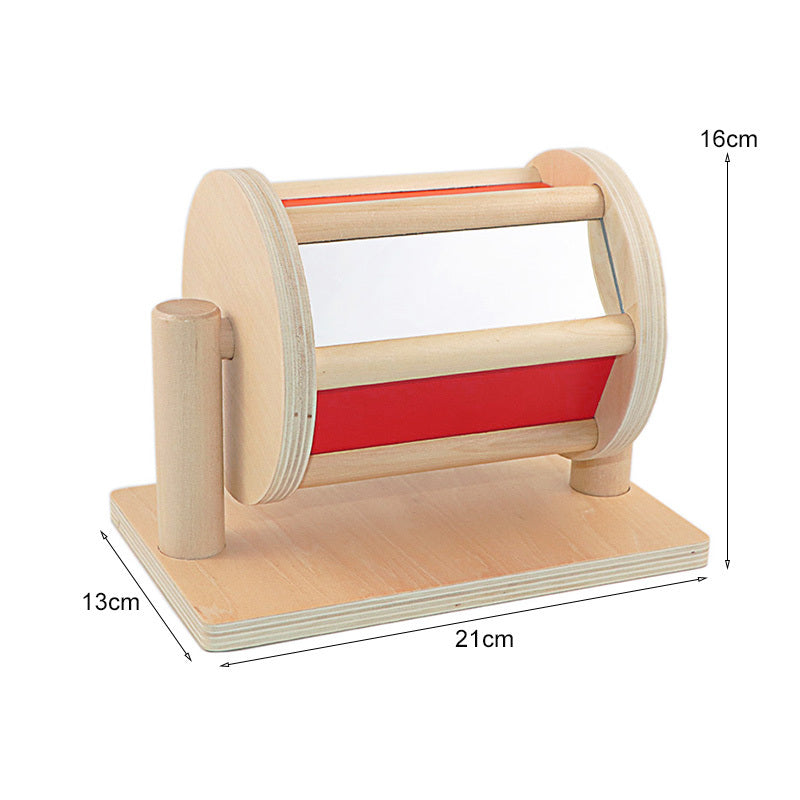 Montessori Wooden Textile Drum