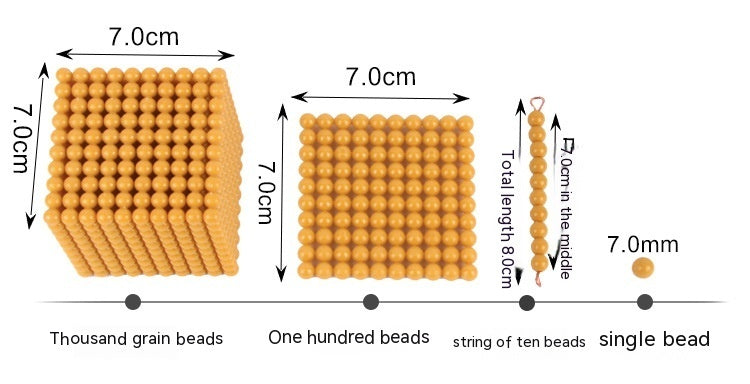 Montessori Counting Bead Set