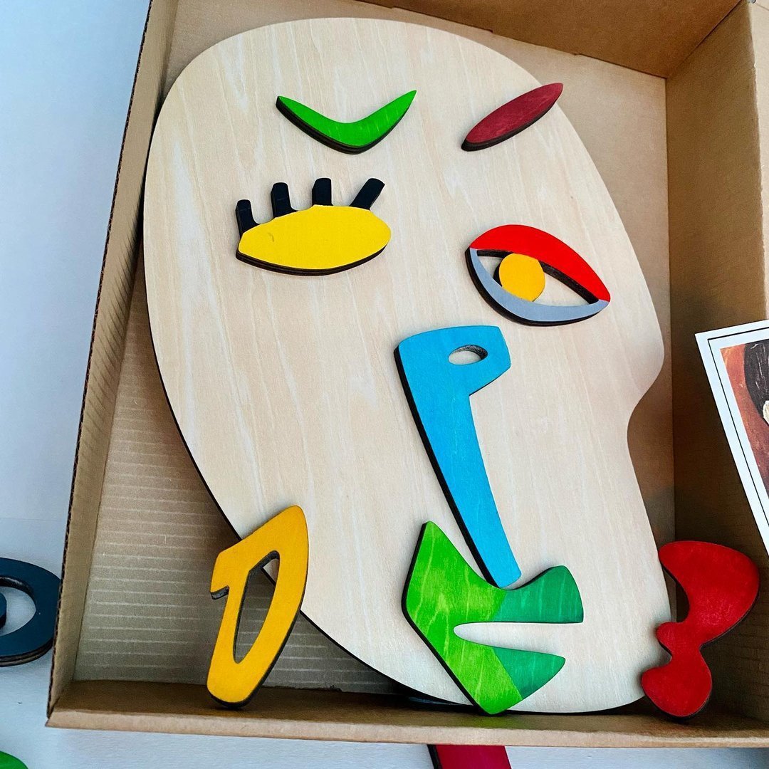 Montessori Wooden Face Puzzle Toy
