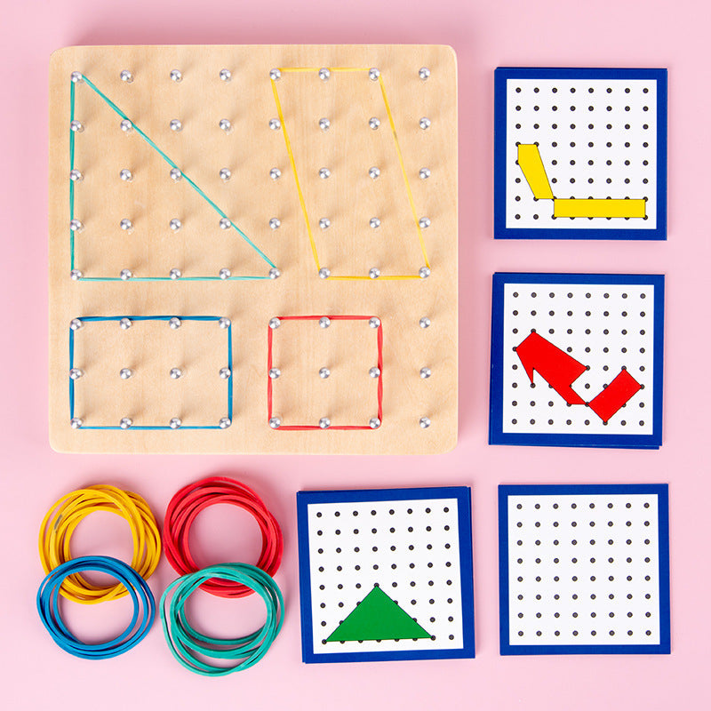 Montessori Rubber Band Nail Board