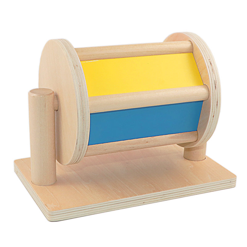 Montessori Wooden Textile Drum