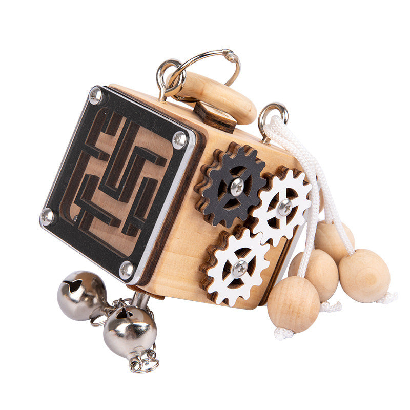 Montessori Busy Block Unlocking Toy