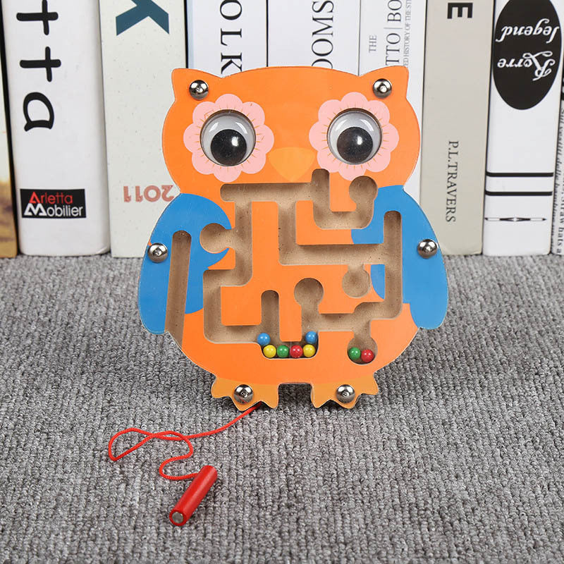 Montessori Wooden Animal Magnetic Maze