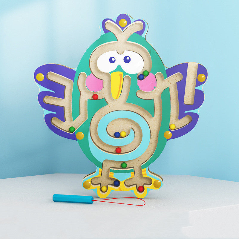 Montessori Wooden Animal Magnetic Maze