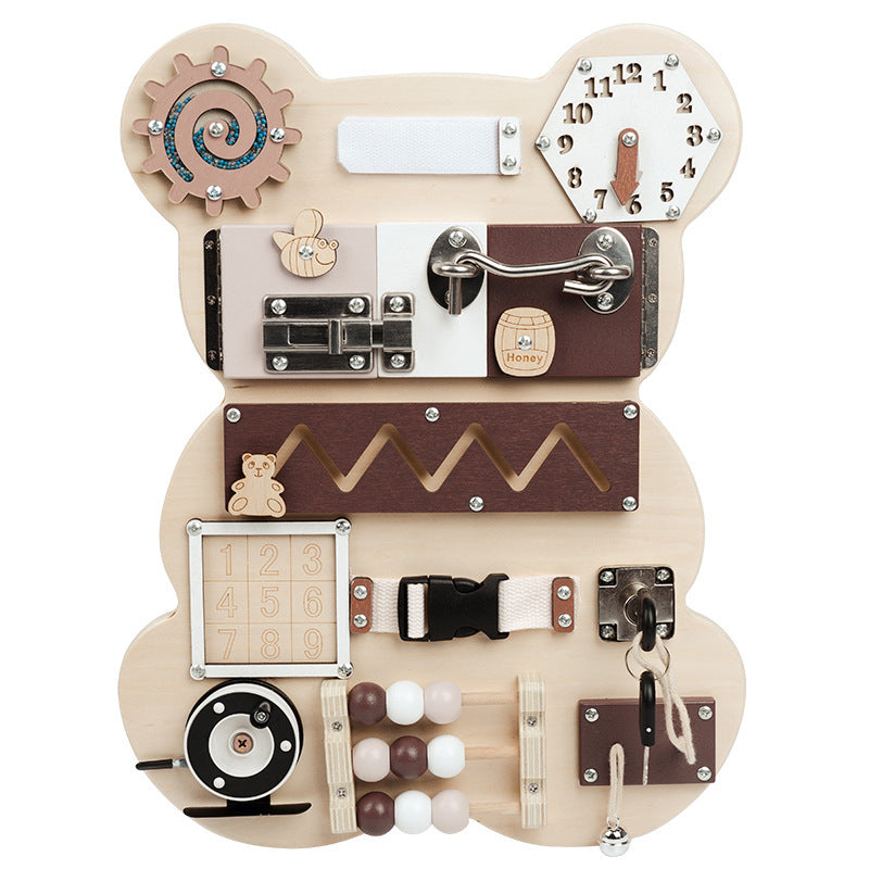 Montessori Bear Busy Board Toy