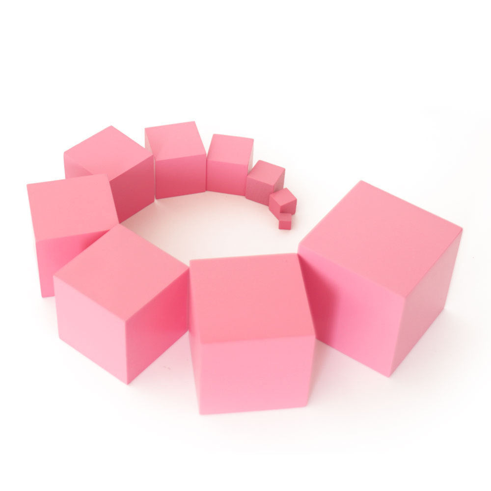 Montessori Pink Wooden Tower