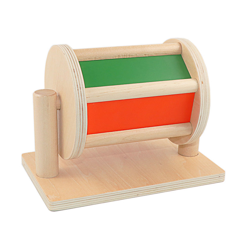 Montessori Wooden Textile Drum
