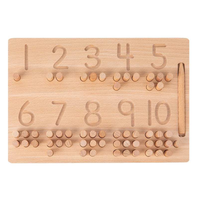 Montessori Digits Writing and Counting Board