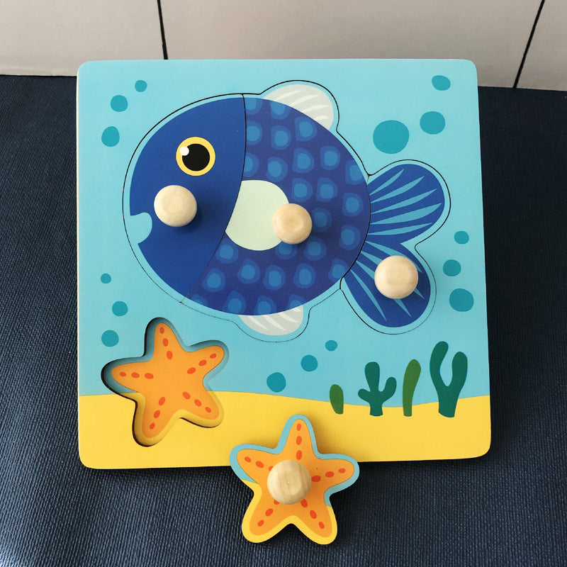 Montessori Hand-Holding Puzzle Board