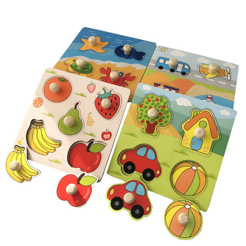 Montessori Hand-Holding Puzzle Board