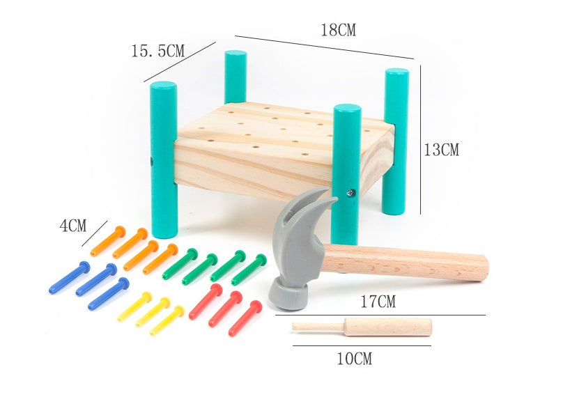 Montessori Hand-Eye Coordination Rivet Puzzle
