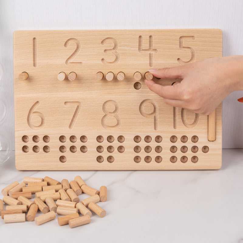 Montessori Digits Writing and Counting Board
