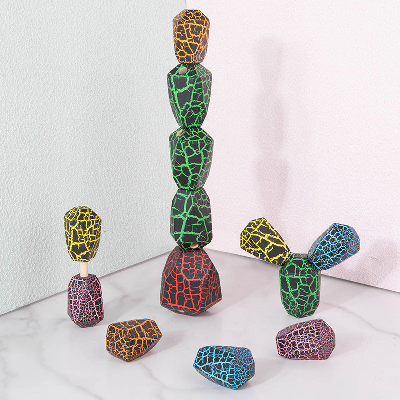 Montessori Rainbow Cactus Stacker