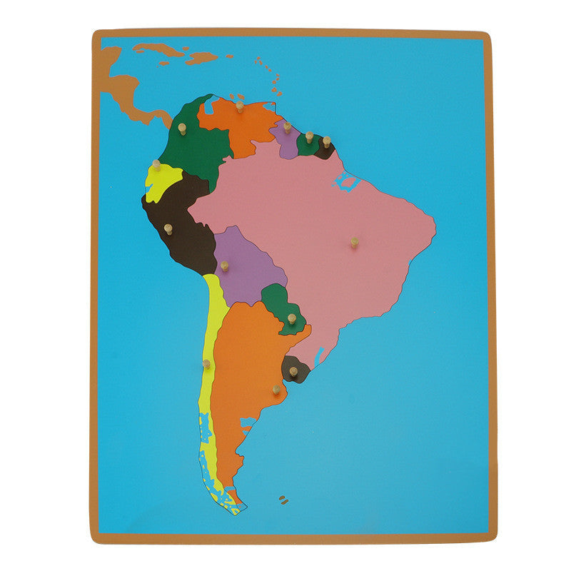 Montessori World Map Puzzle Panel