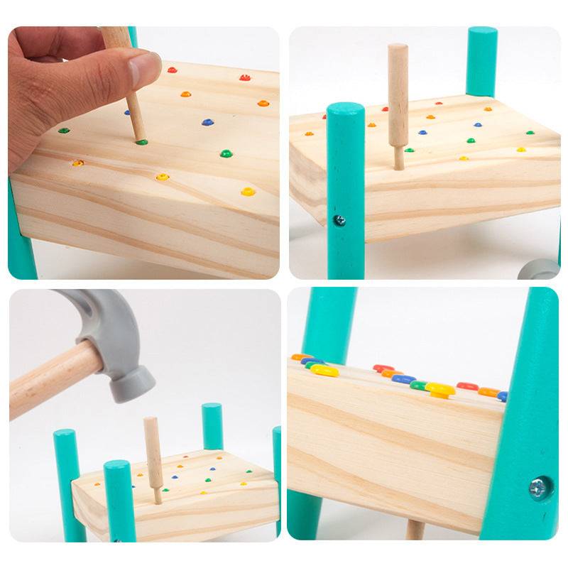Montessori Hand-Eye Coordination Rivet Puzzle