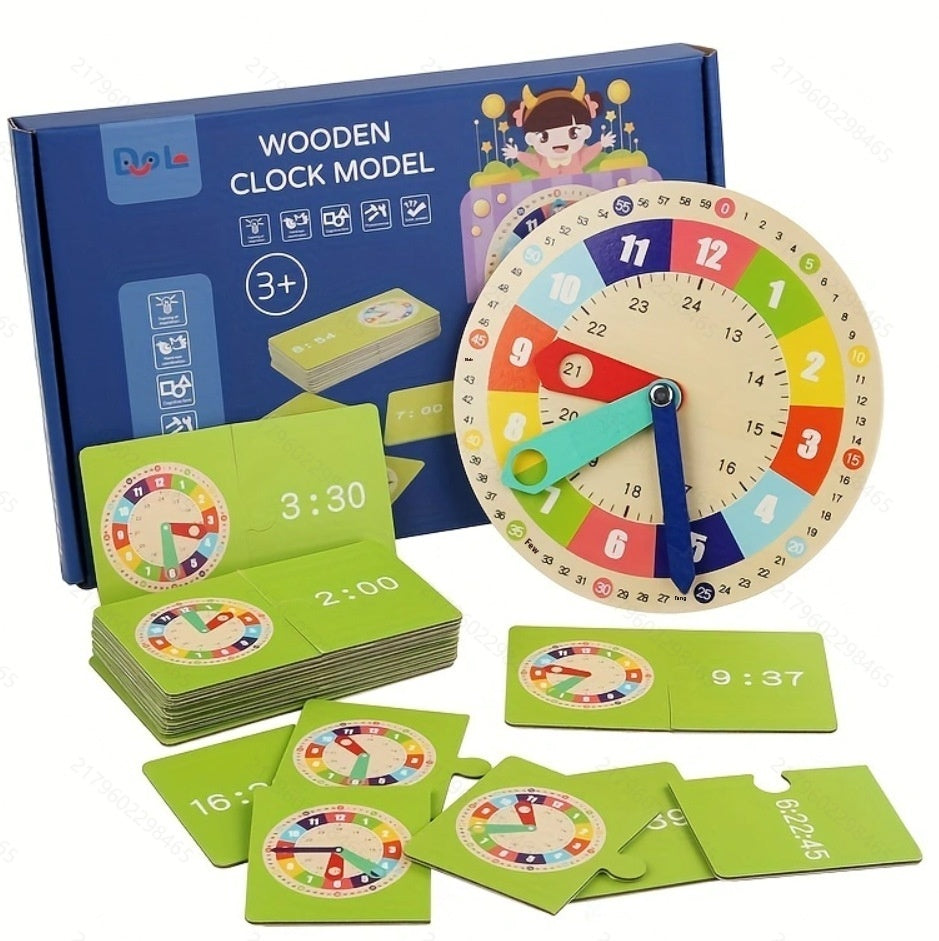 Montessori Wooden Multifunctional Learning Clock