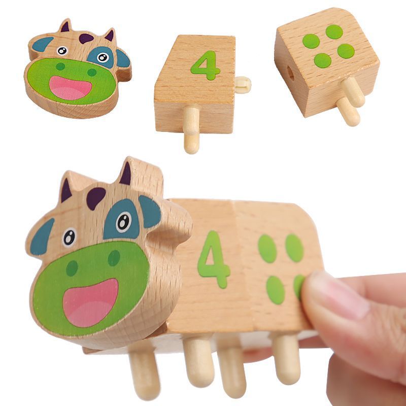 Montessori Cow Number Match Toy