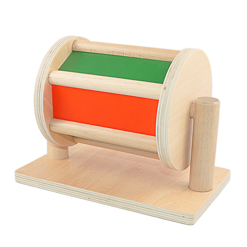 Montessori Wooden Textile Drum