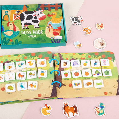 Montessori Animal Sticker Book Puzzle