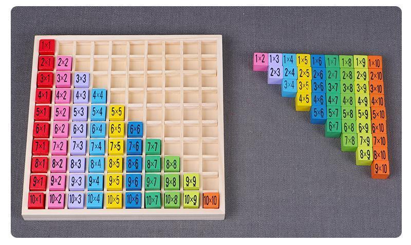 Montessori Wooden Multiplication Table