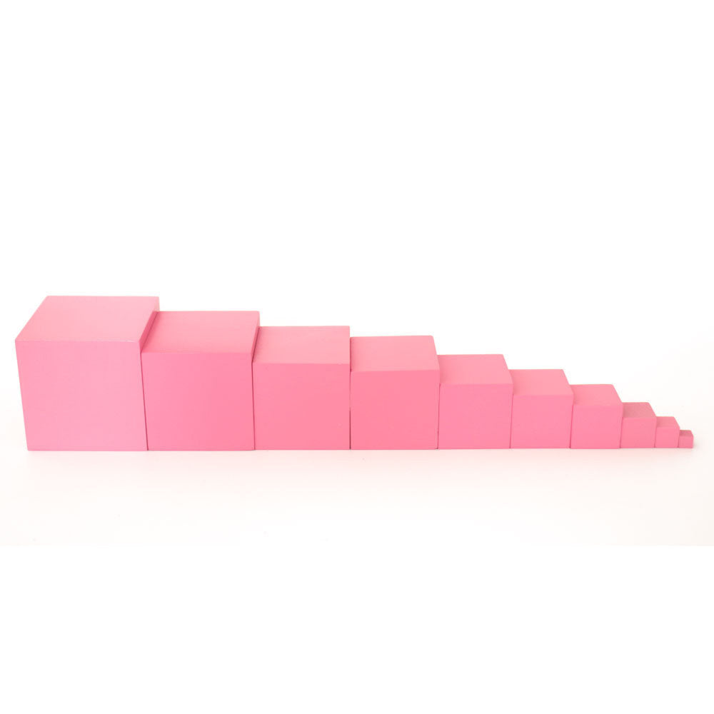 Montessori Pink Wooden Tower