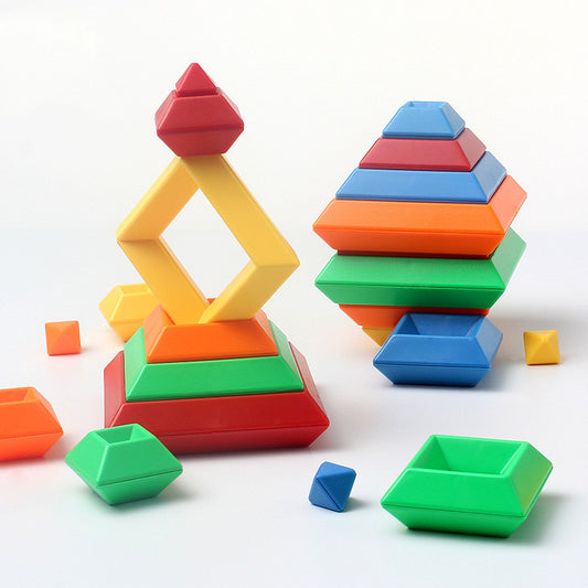 Montessori Rainbow Shape Tower