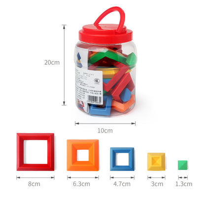 Montessori Rainbow Shape Tower