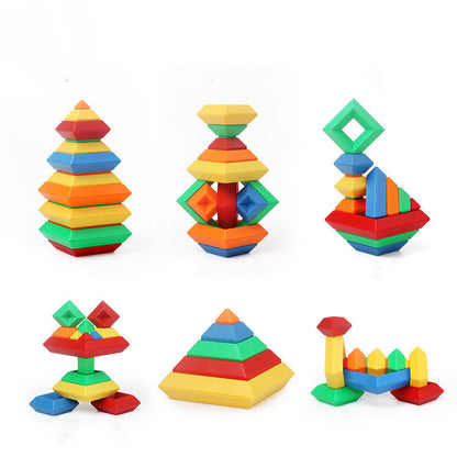 Montessori Rainbow Shape Tower