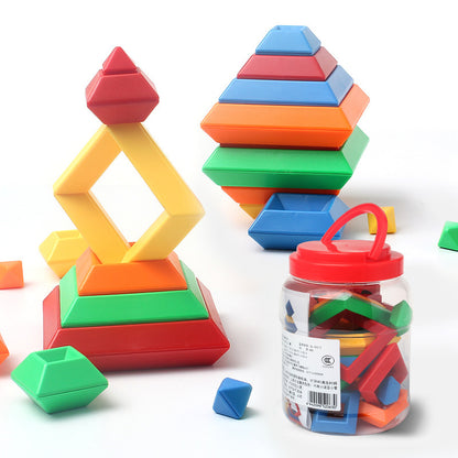 Montessori Rainbow Shape Tower