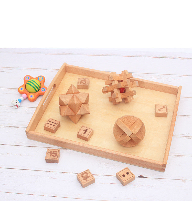 Montessori Sorting Tray Handle Box