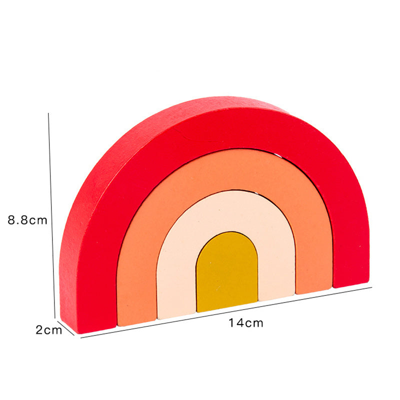 Montessori Rainbow Arch Blocks