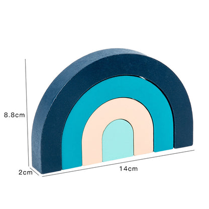 Montessori Rainbow Arch Blocks