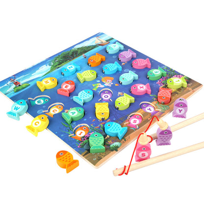 Montessori Wooden Fishing Toy