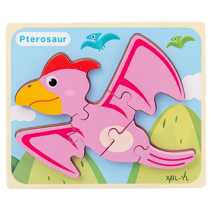 Montessori Wooden Dinosaur 3D Puzzle