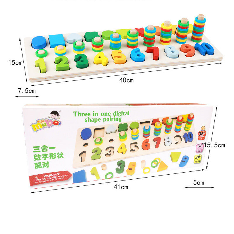 Montessori Geometry and Number Matching Set