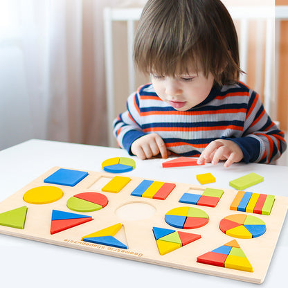 Montessori Geometric Puzzle Board