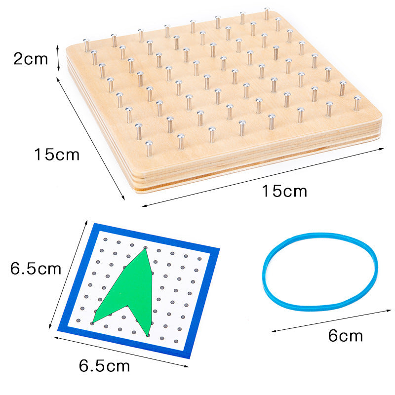 Montessori Rubber Band Nail Board