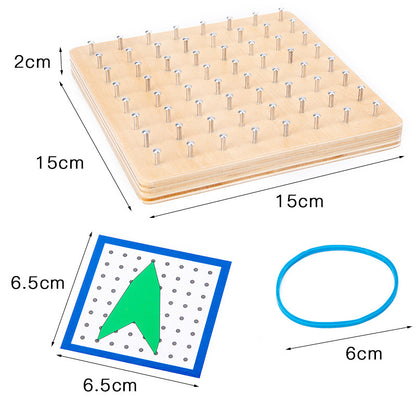 Montessori Rubber Band Nail Board