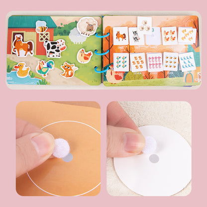 Montessori Animal Sticker Book Puzzle