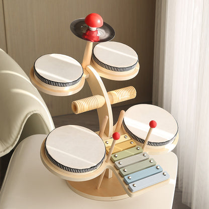 Montessori Multifunctional Wooden Drum