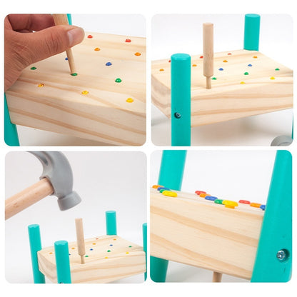 Montessori Hand-Eye Coordination Rivet Puzzle