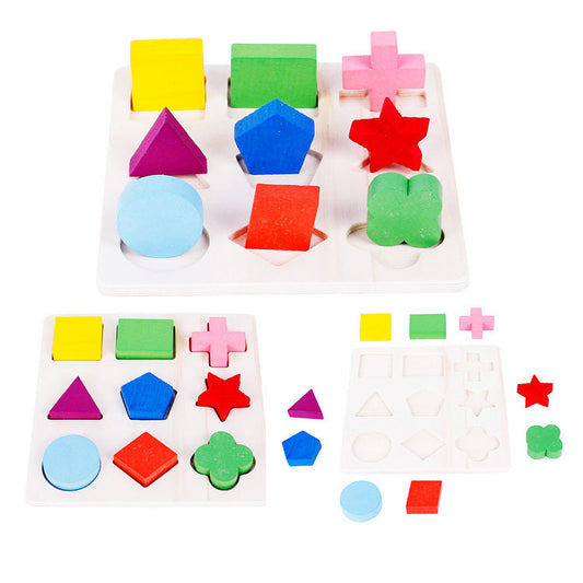 Montessori Shape Recognition Puzzle Board