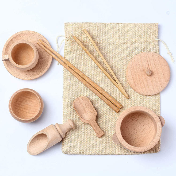 Montessori Wooden Sensory Cutlery Set