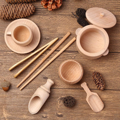 Montessori Wooden Sensory Cutlery Set