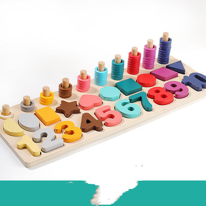 Montessori Digits and Shapes Puzzle